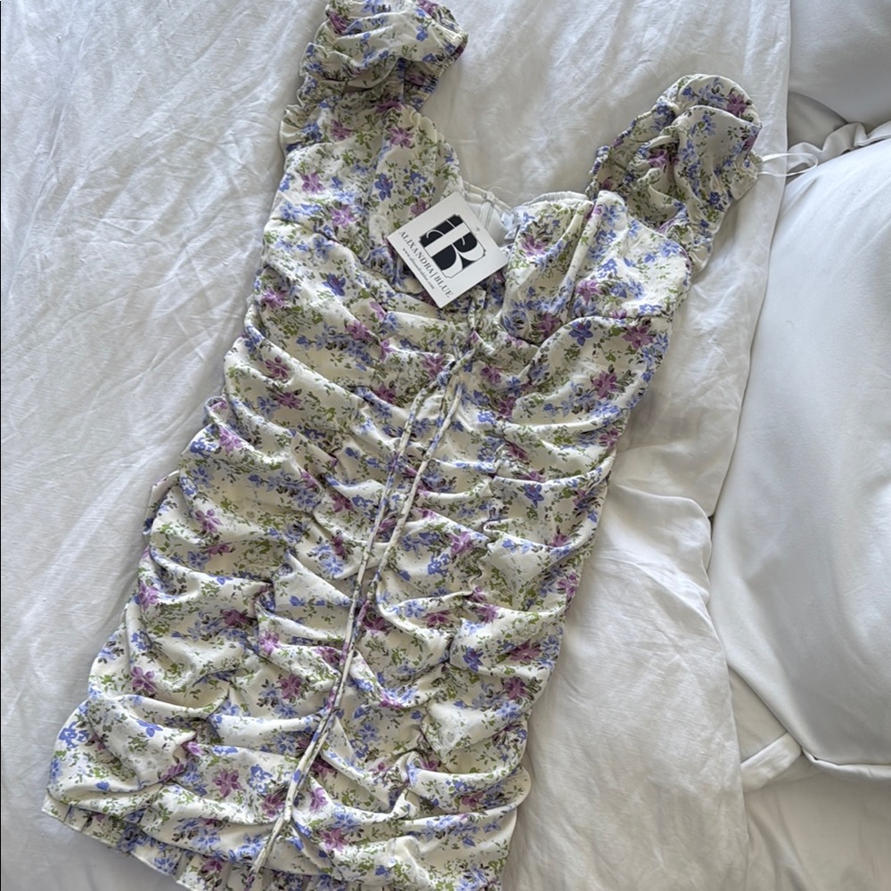 Floral Ruched Dress